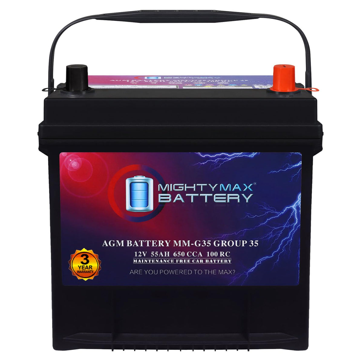 12V 55Ah AGM Replacement Battery K851
