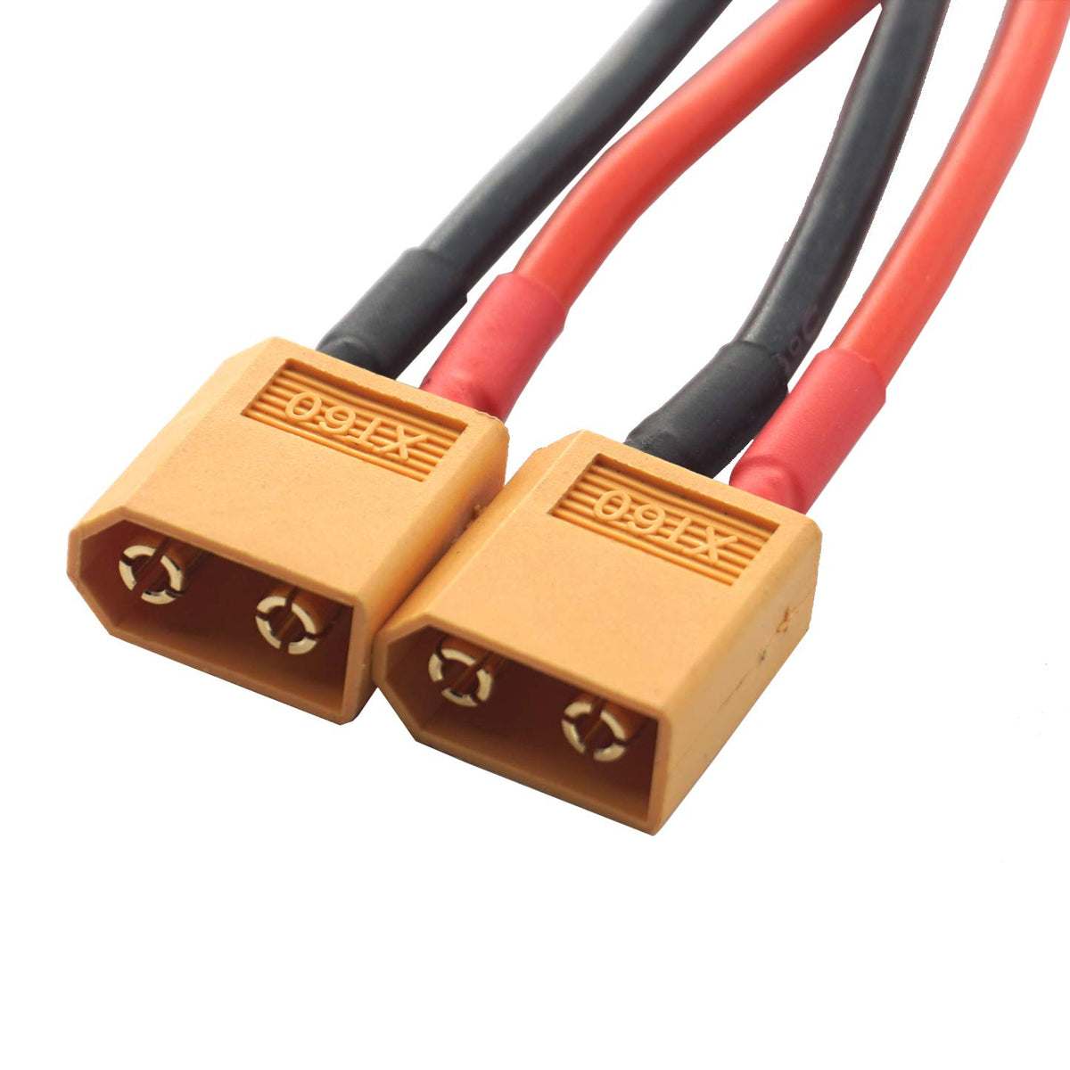 14AWG XT60 Parallel Battery Connector 2-Male to 1-Female Cable Splitter Harness Adapter B14219