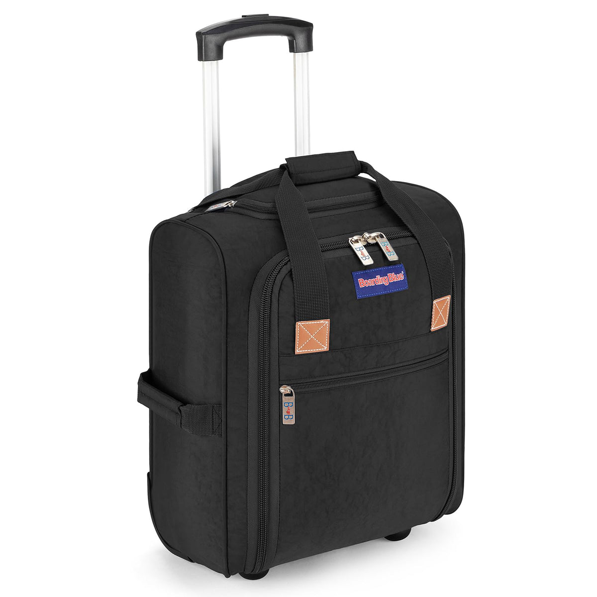 17x13x8 Inches Rolling Underseat Travel Bag Black Q8737