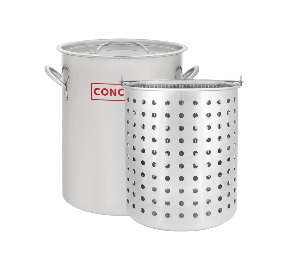 42 QT Stainless Steel Stock Pot with Basket G8824