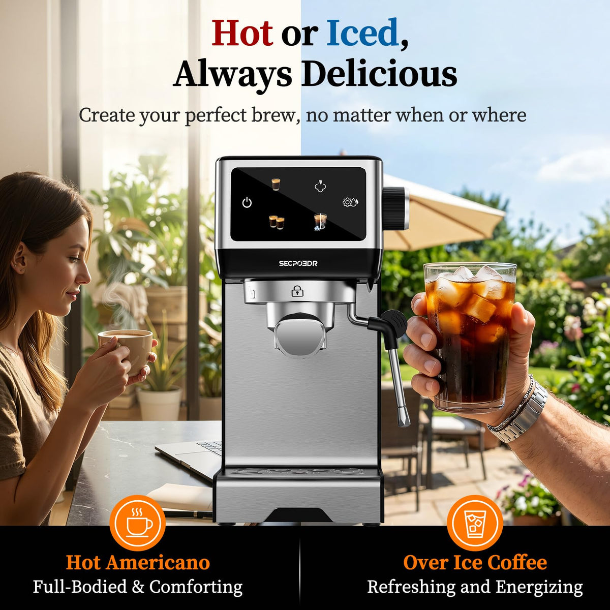 20 Bar Espresso Machine with Milk Frother N354