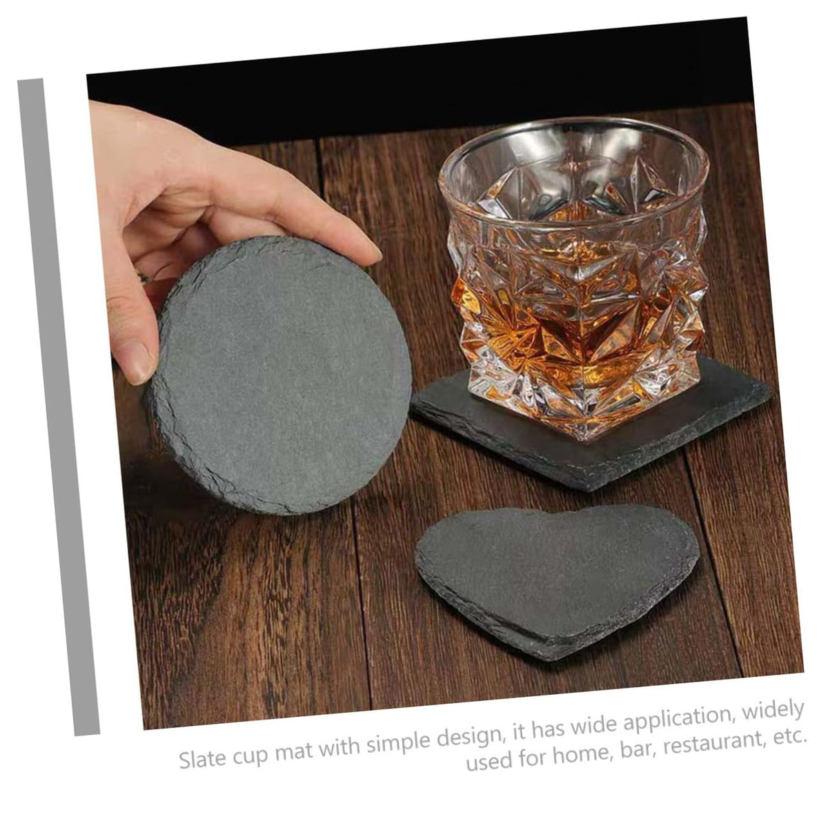 12pcs Natural Coasters W98825