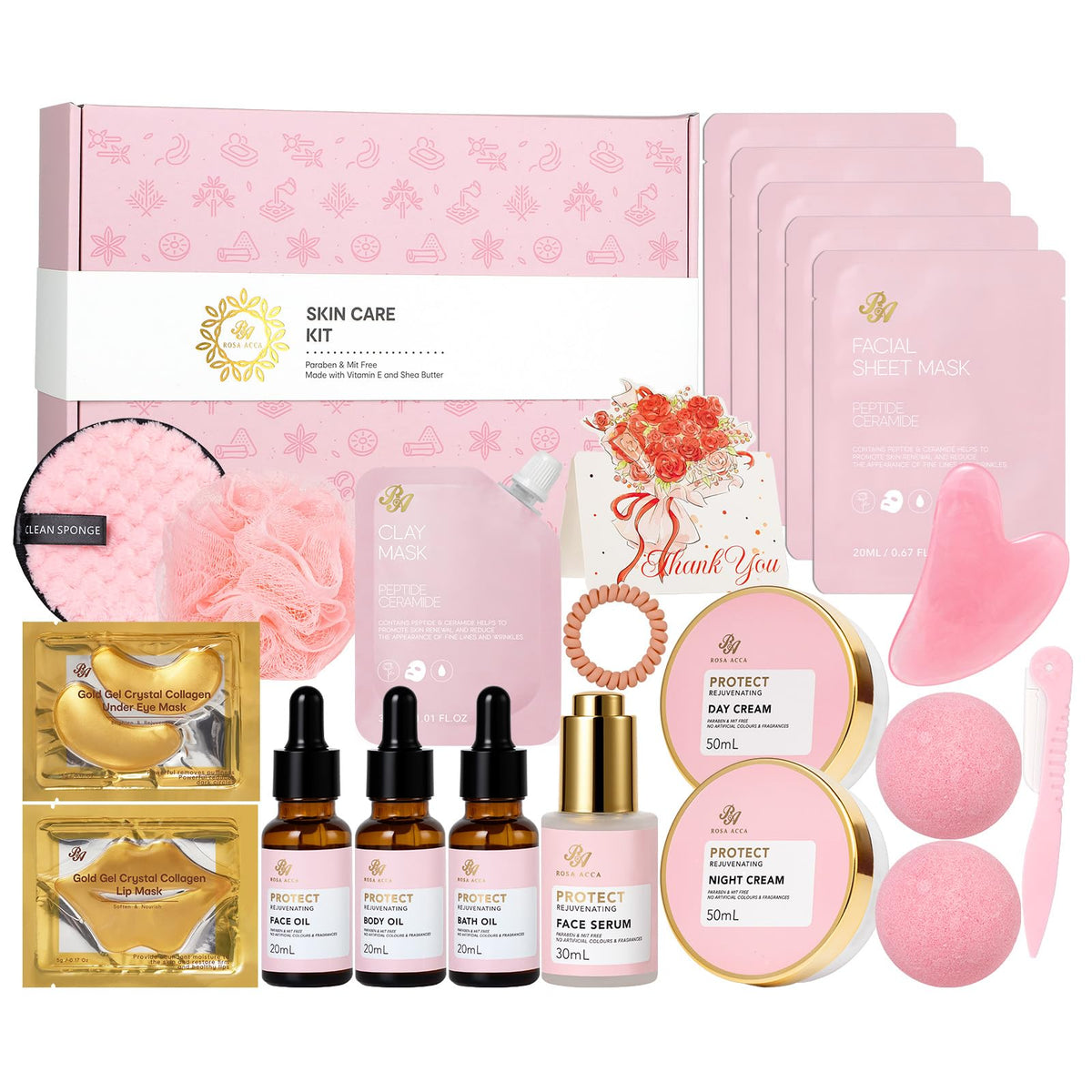 23 Pcs Facial Skin Care Bath and Body Set S789