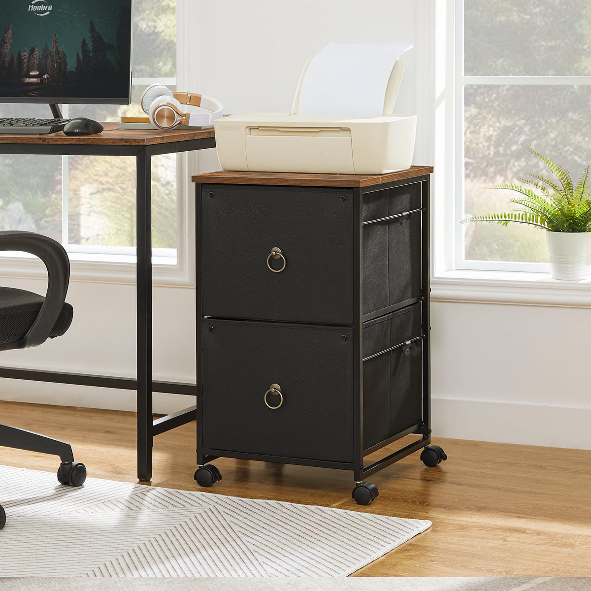 2 Drawer Mobile File Cabinet N20263