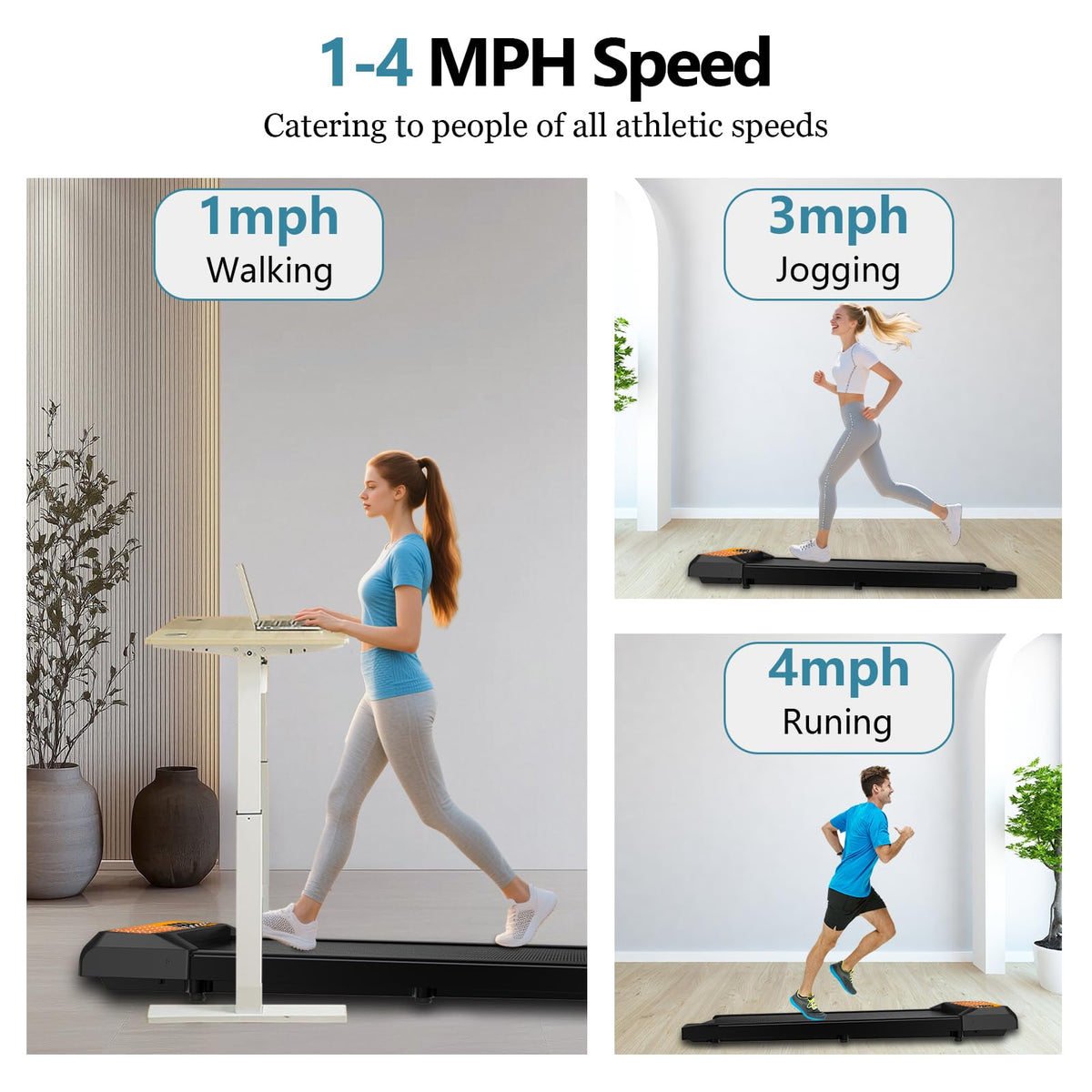 2.5 Hp Incline Walking Pad Treadmill F556724