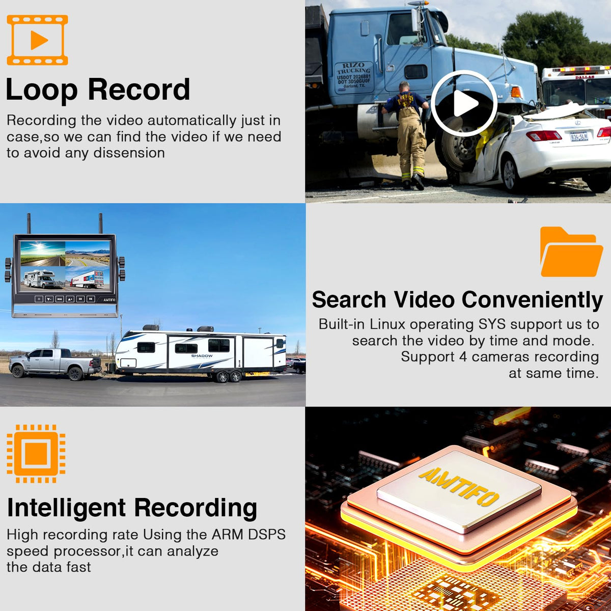 1080P Wireless RV Backup Camera K229202