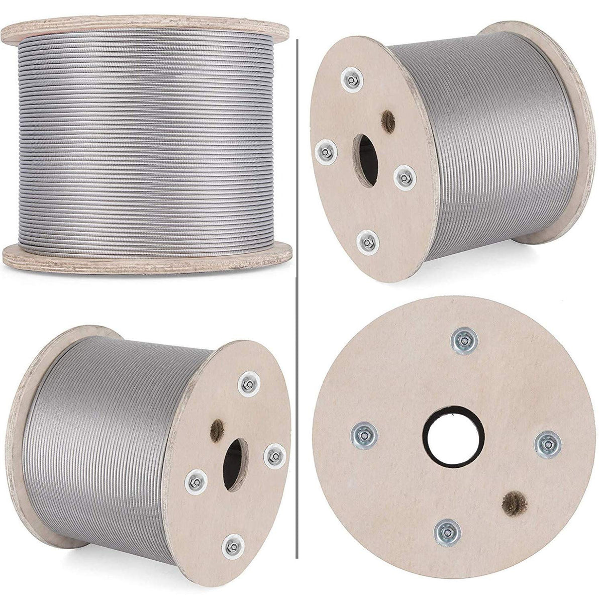 1/8" T316 Stainless Steel Cable 1x19 Wire Rope Z172271