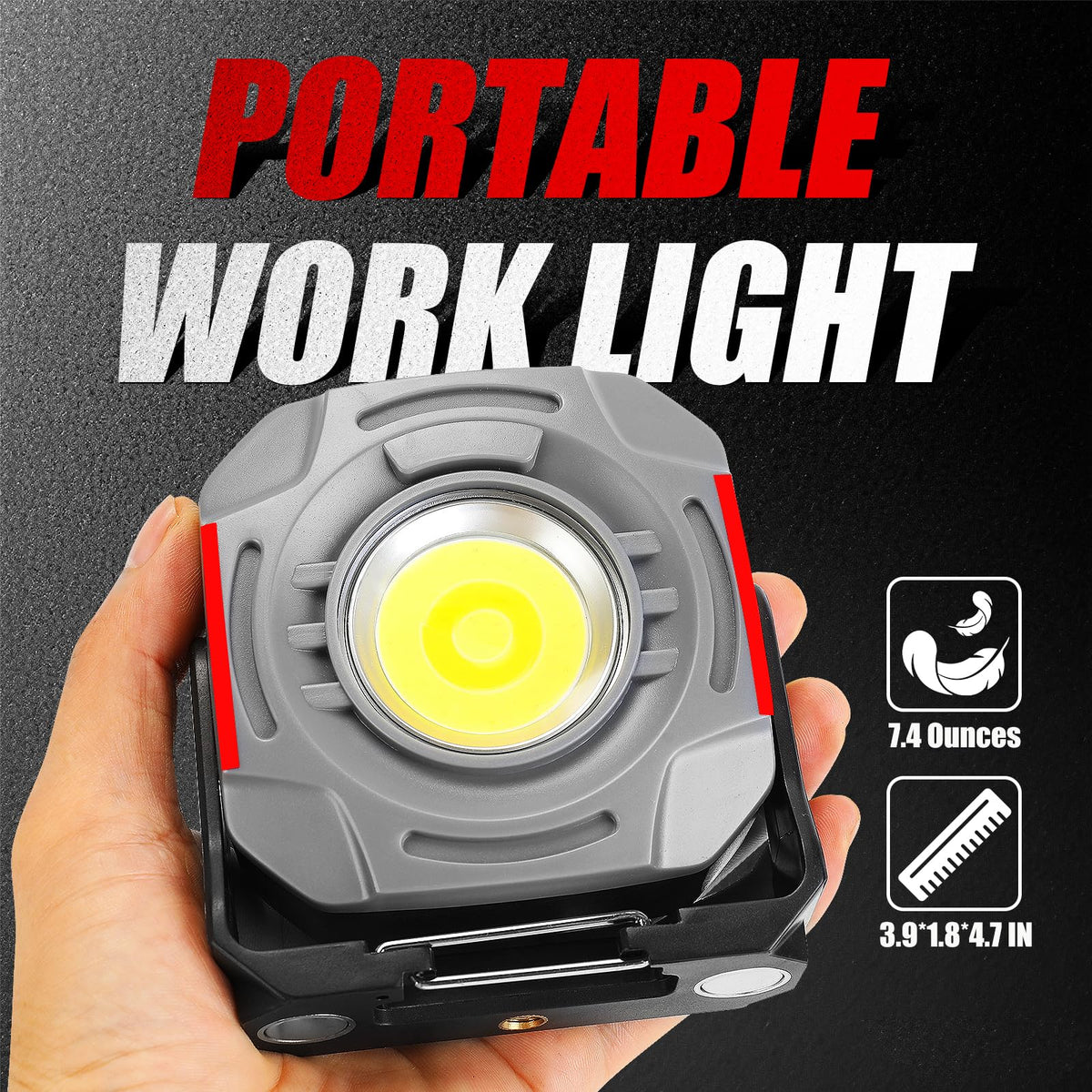 Magnetic Rechargeable Job Site Light with Hook O869347
