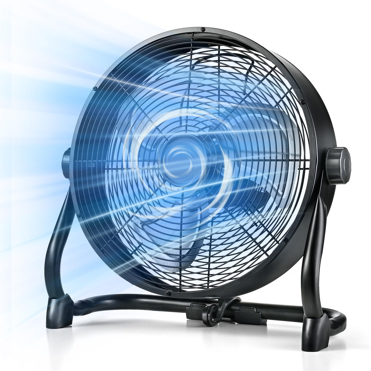 12" Rechargeable Battery Powered Portable Outdoor Fan W5484