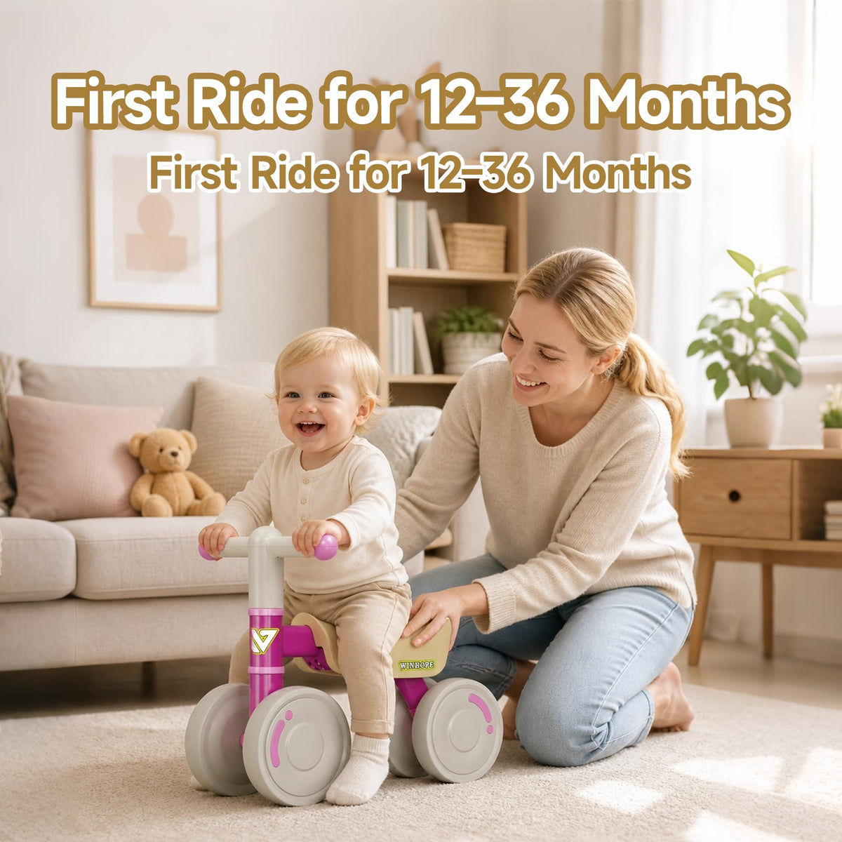 Baby Balance Bike 4-Wheel P752