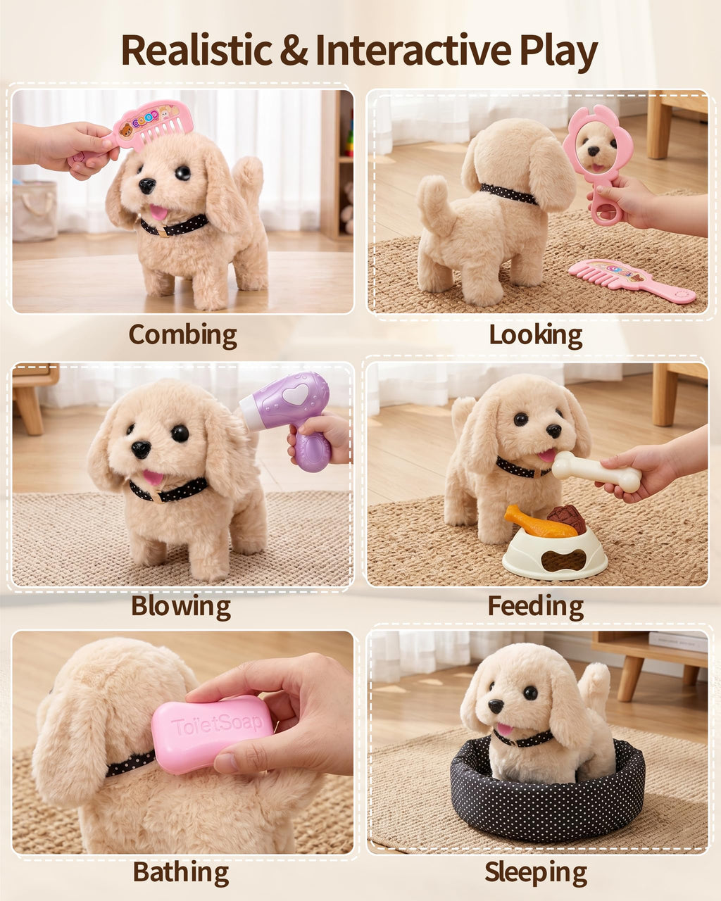 Dog Toy with Portable Puppy Stroller E105354