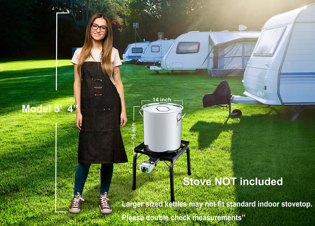 42 QT Stainless Steel Stock Pot with Basket G8824